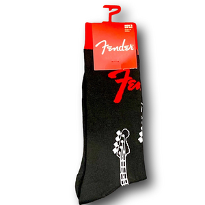 3/$20 Fender Electric Guitar Funny Novelty Crew Socks - NWT